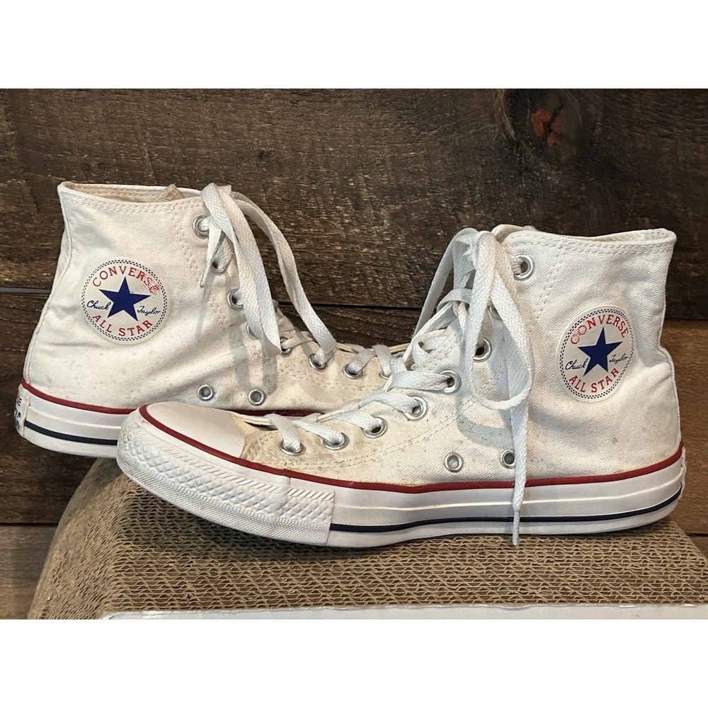 Converse Chuck Taylor All Star Hi Top Shoes Optical White Size M 6.5 W 8.5 M7650